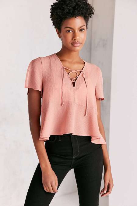 kimchi-blue-lucy-lace-up-babydoll-blouse